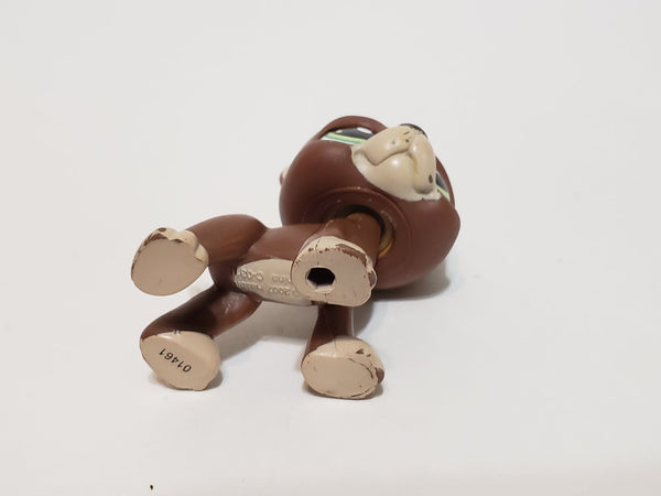 Littlest Pet Shop RARE Brown Chocolate Great Dane Dog Puppy with Green Eyes LPS 1519 SEE VIDEO Minor Wear  JUN03J
