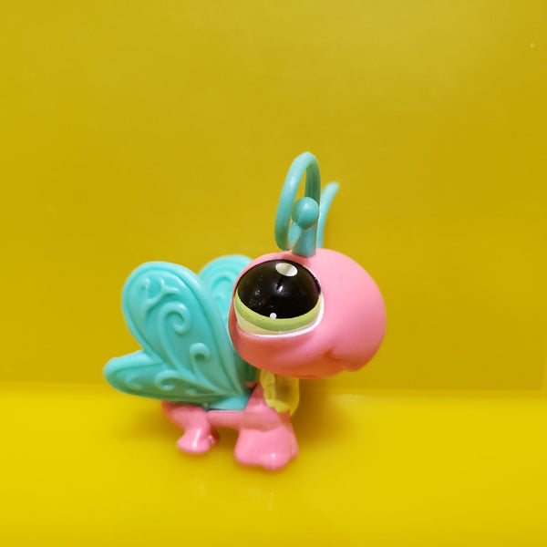 LITTLEST PET SHOP Rare Blue Pink Butterfly 1917 Green Eyes Authentic AIK NOV08J