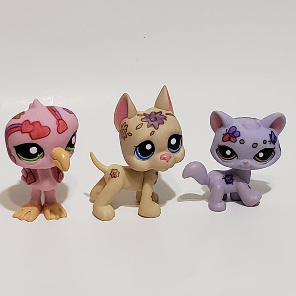 Littlest Pet Shop Deco Pets Set Authentic Lps Exclusive Authentic LPS APR13J