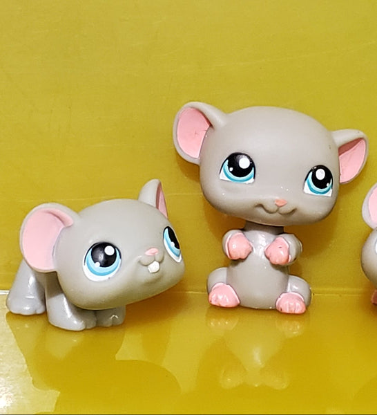 Littlest Pet Shop Lot of 2 104 105 Mouse Rat Set Authentic JUN2J