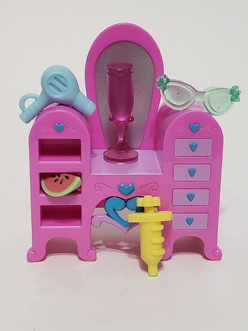 Littlest Pet Shop Random Lot of 5 Salon Doctor Mall Food Dish Set Authentic LPS SEE VIDEO
