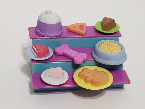 Littlest Pet Shop Random Lot of 3 Food Sweet Treats Accessory Set Authentic LPS SEE VIDEO