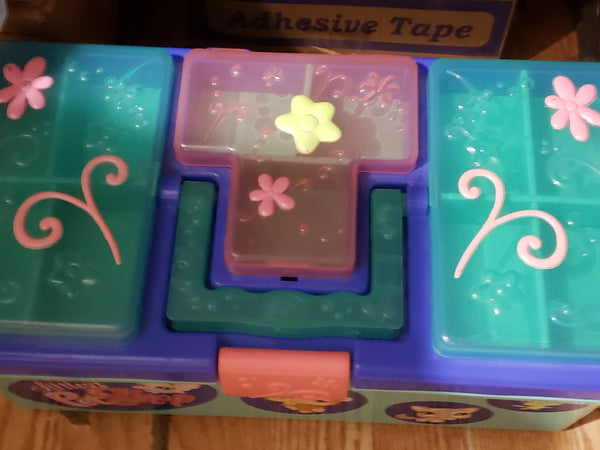 Hasbro Littlest Pet Shop Tackle Box Tote Travel Storage Carrying Case Authentic LPS APR22J