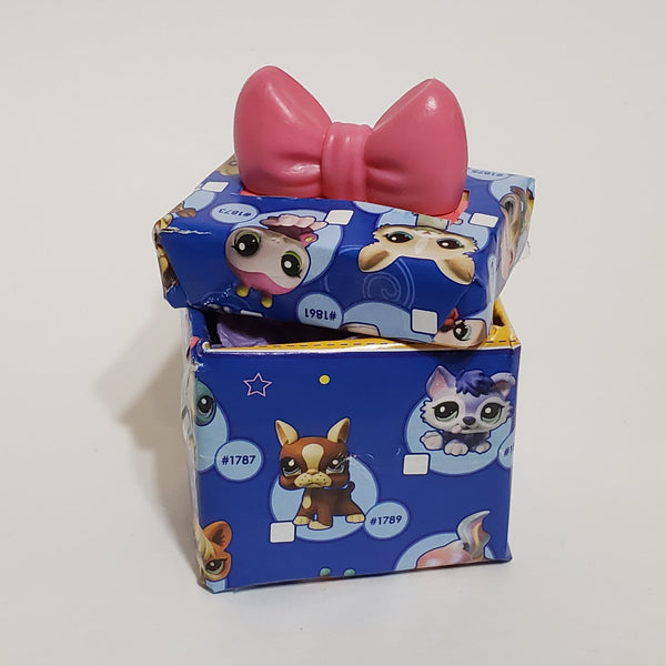 Littlest Pet Shop Custom Made Special Gift Box with Bow LPS Accessory SEP23J SEE VIDEO