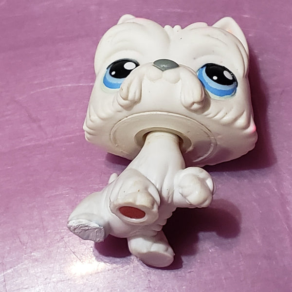Littlest Pet Shop White Scottie Dog 24 Scottish Terrier LPS Authentic Comes As Shown DEC15J