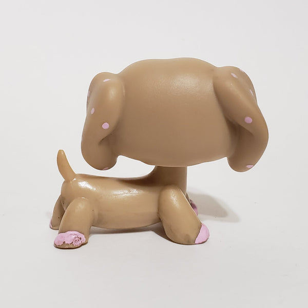 WW Littlest Pet Shop Dachshund Dachsund Duchshund  Weiner Dog 909 RARE HTF  Authentic Original Lps SEP22J