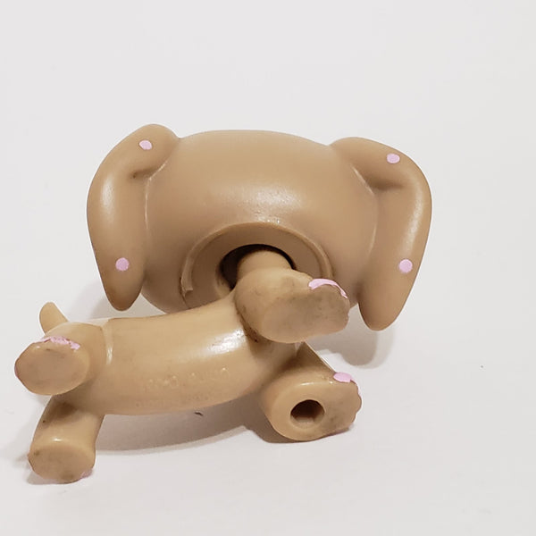 WW Littlest Pet Shop Dachshund Dachsund Duchshund  Weiner Dog 909 RARE HTF  Authentic Original Lps SEP22J