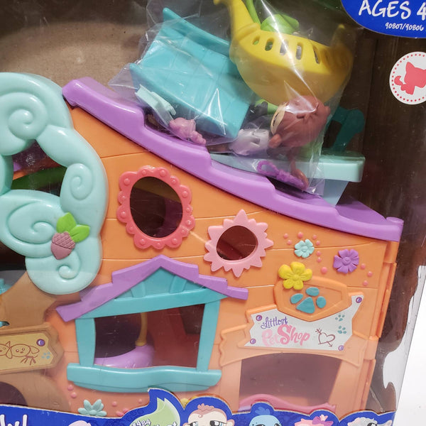 WW NIB Littlest Pet Shop Club Treehouse Playset Orange Play Center SEE VIDEO As Seen on So Much In Love Episode 13 AUG13J