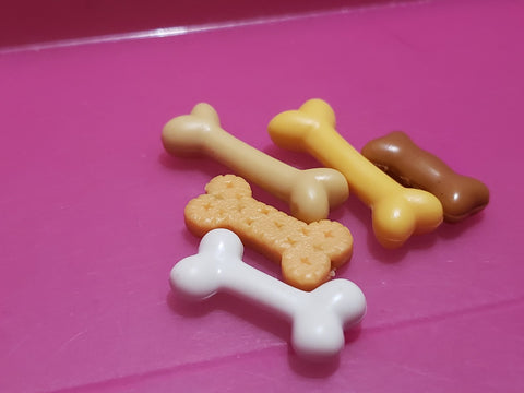 Littlest Pet Shop Lot of 5 Bone Treat Food Accessory Set LPS MAY6J