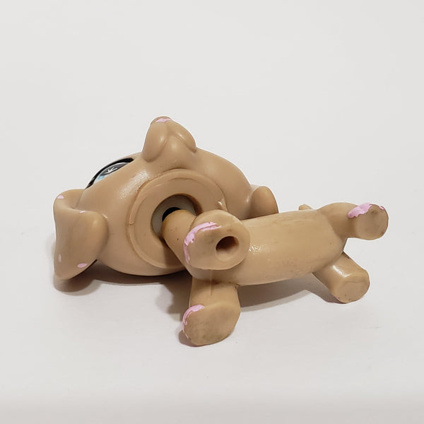 WW Littlest Pet Shop Dachshund Dachsund Duchshund  Weiner Dog 909 RARE HTF  Authentic Original Lps SEP22J