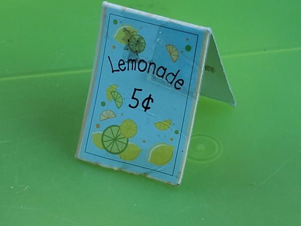 Littlest Pet Shop  Lemonade Stand Sign Accessory Authentic JUL20JA
