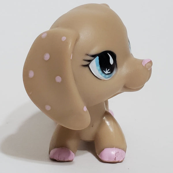 WW Littlest Pet Shop Dachshund Dachsund Duchshund  Weiner Dog 909 RARE HTF  Authentic Original Lps SEP22J