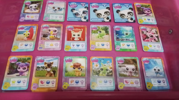 WW Littlest Pet Shop Lot of 18 G7 LPS Trading Card Pet Card and Collector's Guide Booklet Set Authentic Comes As Shown SEP23J