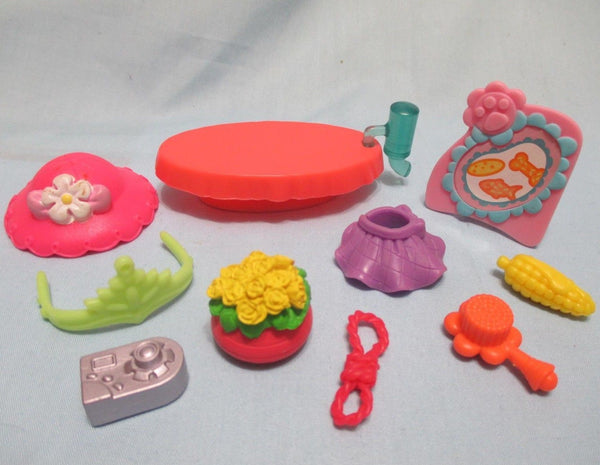 Littlest Pet Shop Lot 7 Random Bathroom Shopping Mall Accessories Authentic