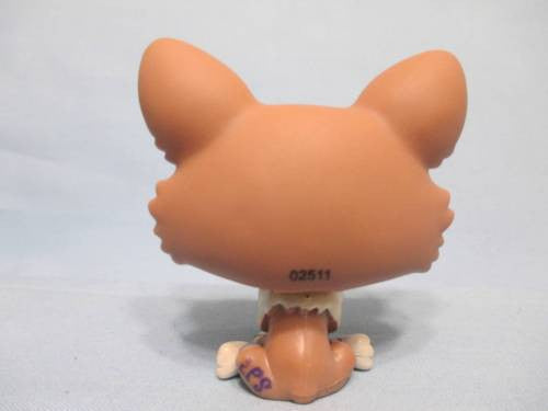 Littlest Pet Shop Dog Corgi Brown Tan and Cream Welsh 1864 Authentic Lps Minor Wear Feb19ni
