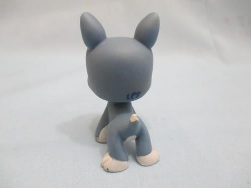 Littlest Pet Shop Dog Puppy Boston Terrier with Pink Eyes 1025 Authentic Lps Mar29npo21