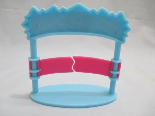 Littlest Pet Shop Accessory Blue Pink Pony Horse Race Start Finish Line Authentic Nov24ni