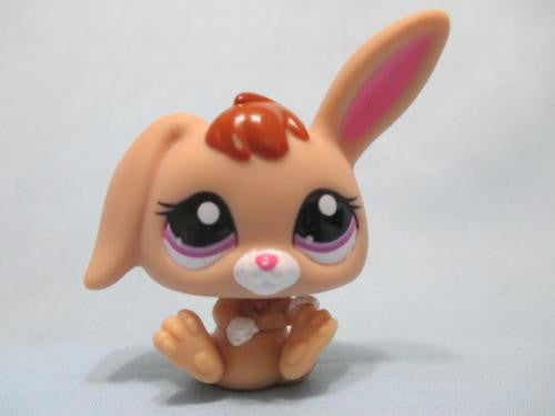 Littlest Pet Shop 2620 Bunny Rabbit Tan Purple Authentic Feb15ni
