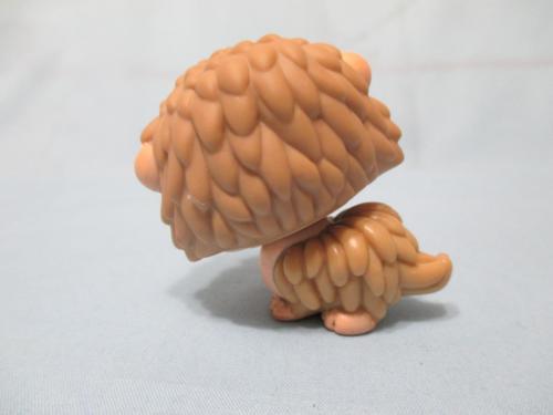 Littlest Pet Shop Porcupine Hedgehog Tan and Brown with Star Green Eyes 861 Authentic Lps DEC10J