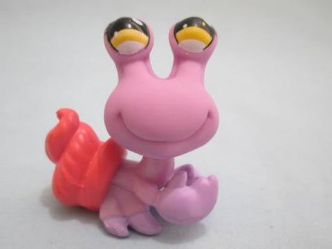LIKE NEW Littlest Pet Shop Purple Pink Shell Hermit Crab Yellow Eyes 1141 LPS Authentic Apr23npo110