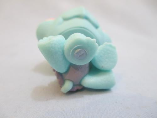 LIKE NEW Littlest Pet Shop 601 Teal Turtle Purple Shell Teardrop Eyes 100% Authentic Feb14npo250
