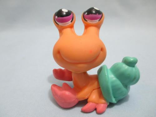 LIKE NEW Littlest Pet Shop 1492 Peach Pink Hermit Crab Feb25ni