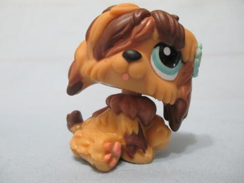 LIKE NEW Littlest Pet Shop LPS 1077 Brown & Tan Sheep Dog Sheepdog Authentic Lps SEE VIDEO MAY07J