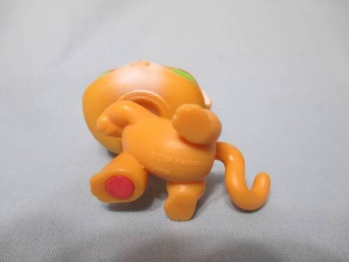 Littlest Pet Shop 11 Shorthair Cat Tabby Cat Kitty Paw Up Green Eyed Orange Yellow Authentic Lps APR14J