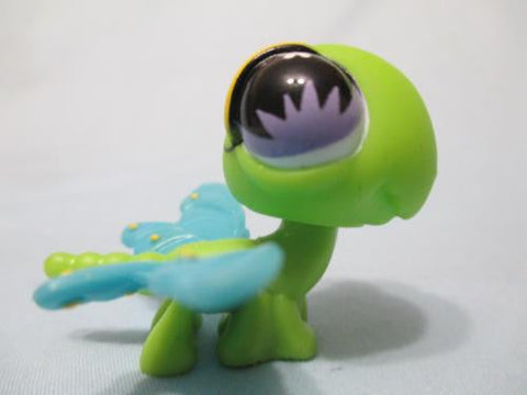 Littlest Pet Shop Green Dragonfly 598 With Blue Wings Authentic Lps Apr11npo90