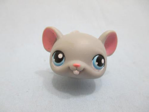 LIKE NEW Littlest Pet Shop Merry Gray Mouse Blue Eyes 104 Pet Authentic Lps APR04J