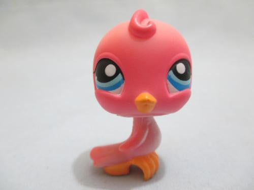 Littlest Pet Shop Pets Bird Pink Dot Blue Eyes Parakeet Baby 205 Authentic Mar19ni