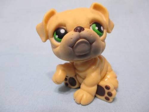 LIKE NEW Littlest Pet Shop Yellow Dog French Bulldog 107 Authentic Lps FEB10J