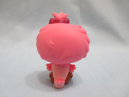 Littlest Pet Shop Bird Owl Pink and Cream with Blue Flower Eyes 496 Authentic Lps Feb9ni