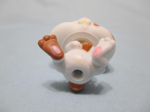Littlest Pet Shop White Brown Dwarf 1359  Bunny Blue Eyes Pink in Ears FEB22J