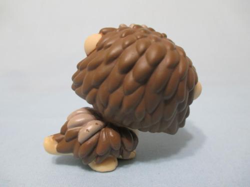 LIKE NEW LITTLEST PET SHOP HEDGEHOG BROWN GREY GREEN EYES 1321 PORCUPINE Authentic Aug03ni