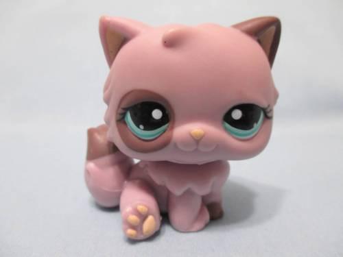 Littlest Pet Shop 1027 Lavender Persian Kitty Cat Aqua Eyes Authentic Lps Mar16ni