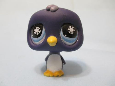 Littlest Pet Shop Penguin Bird Purple Snowflakes with Blue Eyes 686 Authentic Lps  JUN2J