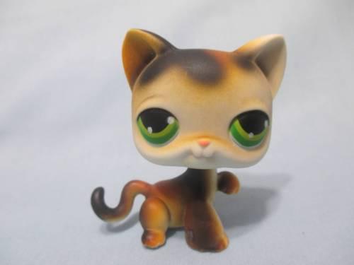 Littlest Pet Shop Calico Shorthair Paw Up Cat 27 Authentic LPS OCT25J