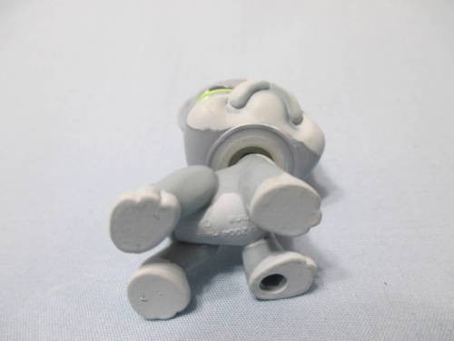 Littlest Pet Shop Puppy Dog 857 Grey Boston Terrier with Bat Eyes Authentic LPS Minor Wear Dec10n