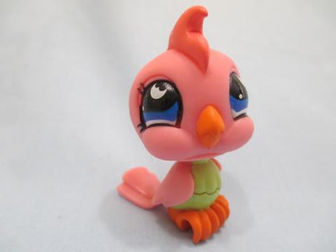 LITTLEST PET SHOP Pink Green Blue Moon Eyes Bird COCKATOO  854 Authentic DEC10J