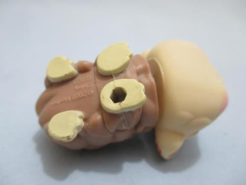 Littlest Pet Shop Brown Tan Cream Green Eyes Angora Guinea Pig 494 Mar13npo125
