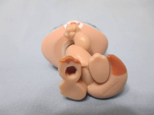 Littlest Pet Shop Shorthair 1363 Tan Brown Paw Licking Kitty Cat Authentic Minor Wear APR13J86