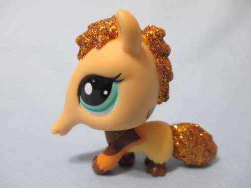 Littlest Pet Shop LPS 2133 Glitter Shimmer Sparkle Anteater Authentic Dec1n