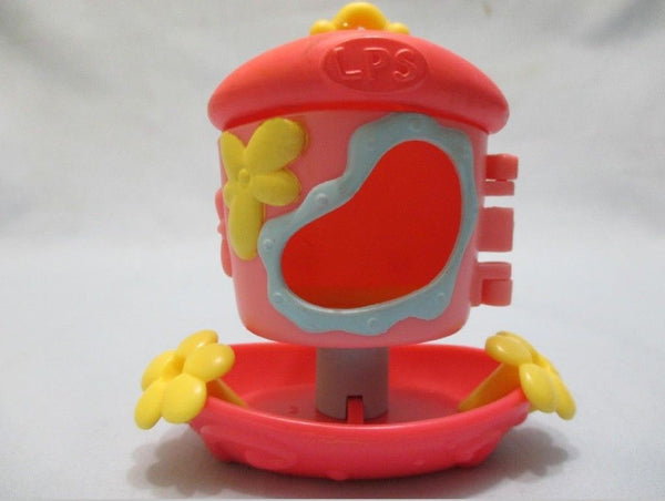 Littlest Pet Shop Pink Bird Cage Feeder Habitat Accessory Authentic Feb14ni