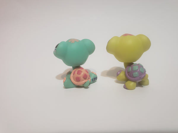 LIKE NEW Littlest Pet Shop From Petriplet Triplet Turtle Set 1886 1887 Baby Turtle Rare Authentic AIK DEC16JHR