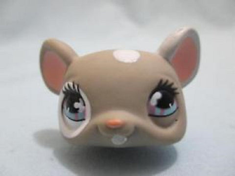 LIKE NEW Littlest Pet Shop Mouse 473 Tan Gray Rat Authentic LPS MAY21J