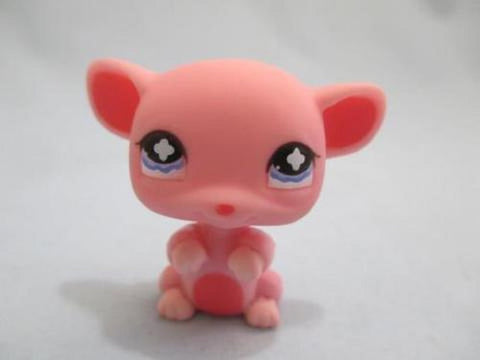 Littlest Pet Shop Pink Rat Mouse 632 Authentic LPS Minor Wear Apr03ni86