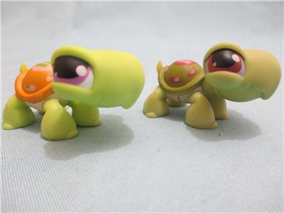 Littlest Pet Shop Lot of 2 Turtles 7 8 350 Set Authentic Lps Mar28j