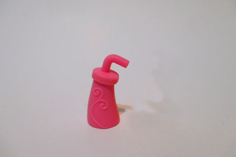 Littlest Pet Shop Sports Drink Pink Bottle Food Accessory Set Authentic Lps May10npo34