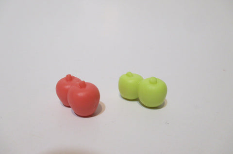 Littlest Pet Shop Lot Of 2 Apples Food Accessory Set Authentic Lps Feb11n